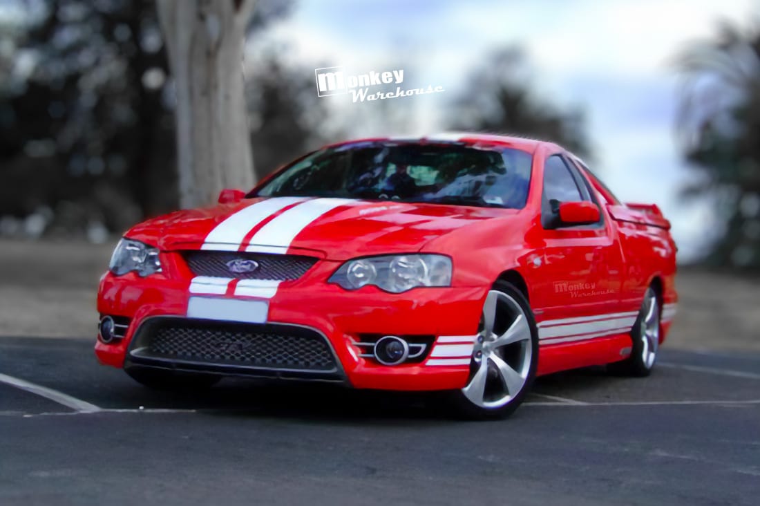Installed View - Ford Falcon BA-BF Ute: FPV Pursuit Style Body Kit