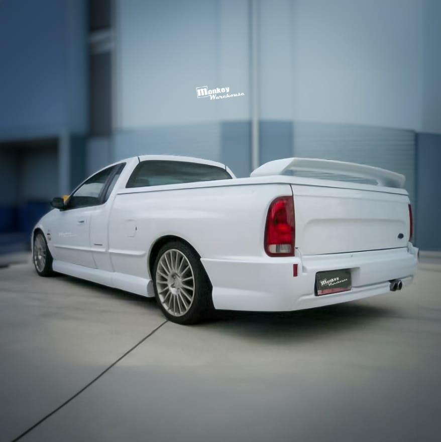 Installed View - Ford Falcon BA-BF Ute: FPV Tornado Rear Bumper (Single)