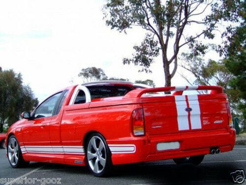 Installed View - Ford Falcon BA BF Ute: FPV Tornado Style 4-Piece Side Skirts