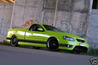 Installed View - Ford Falcon BA BF Ute: FPV Tornado Style 4-Piece Side Skirts