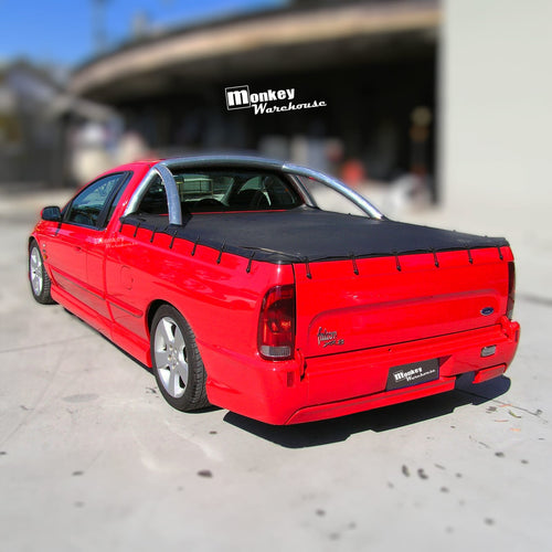 Installed View - Ford Falcon BA BF Ute Single Diffuser: FPV Pursuit Style Body Kit