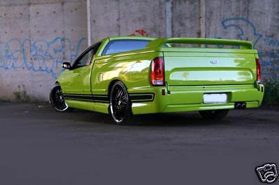 Installed View - Ford Falcon BA BF Ute Single Diffuser: FPV Pursuit Style Body Kit
