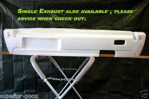 Installed View - Ford Falcon BA BF Ute Single Diffuser: FPV Pursuit Style Body Kit