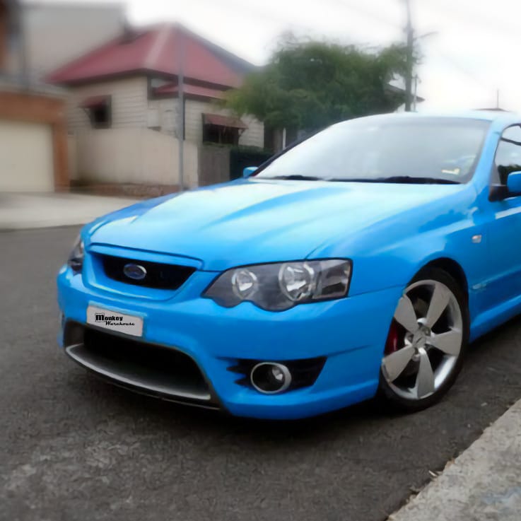 Installed View - Ford Falcon BA-BF XR: FPV GT Pursuit Front Bumper
