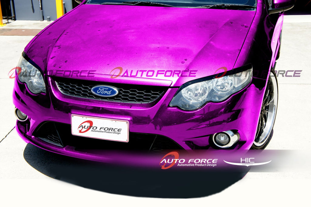 Installed View - Ford Falcon FG & FPV (2008-2014): Gloss Black Headlight Eyelids