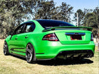 Installed View - Ford Falcon FG Sedan: Rear Bumper Diffuser - Single Exhaust Outlet (XT / XR6 / XR8 / G6)
