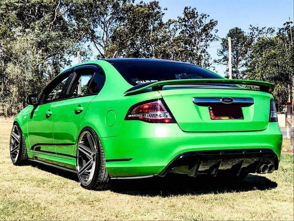 Installed View - Ford Falcon FG Sedan: Rear Bumper Diffuser - Single Exhaust Outlet (XT / XR6 / XR8 / G6)