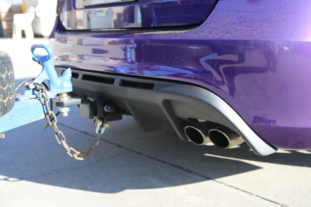 Installed View - Ford Falcon FG Sedan: Rear Bumper Diffuser - Single Exhaust Outlet (XT / XR6 / XR8 / G6)