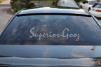 Installed View - Ford Falcon FG Sedan: Rear Window Roof Lip Spoiler (XT / XR6 / G6E / FPV / F6 / GT)