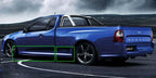 Installed View - Ford Falcon FG Ute: FPV F6 GS Style 4-Piece Side Skirts
