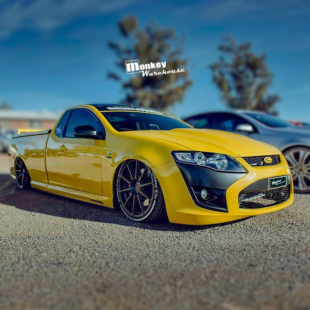 Installed View - Ford Falcon FG Ute: FPV F6 GS Style 4-Piece Side Skirts