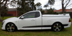 Installed View - Ford Falcon FG Ute: FPV F6 GS Style 4-Piece Side Skirts