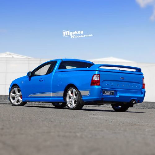 Installed View - Ford Falcon FG Ute: FPV F6 GS Style 4-Piece Side Skirts