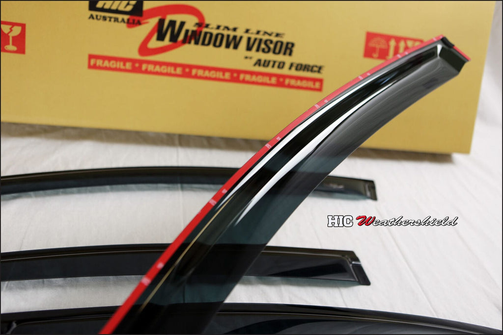 Installed View - Ford Falcon FPV BA BF XR6 XR8 Sedan (2002-2008): Premium Window Visors