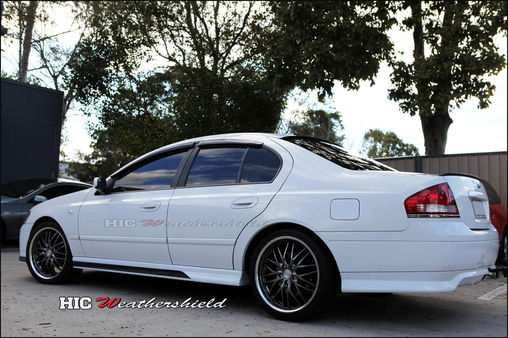 Installed View - Ford Falcon FPV BA BF XR6 XR8 Sedan (2002-2008): Premium Window Visors