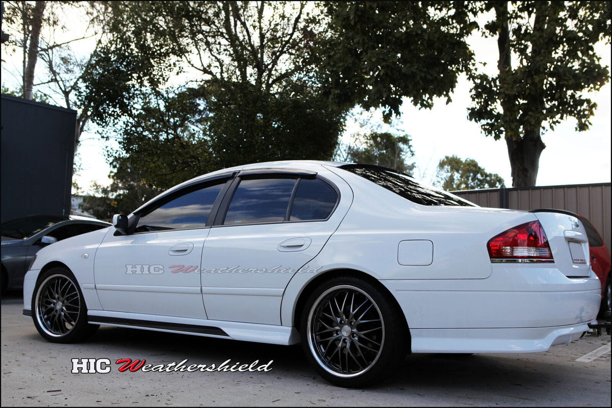 Installed View - Ford Falcon FPV BA BF XR6 XR8 Sedan (2002-2008): Premium Window Visors