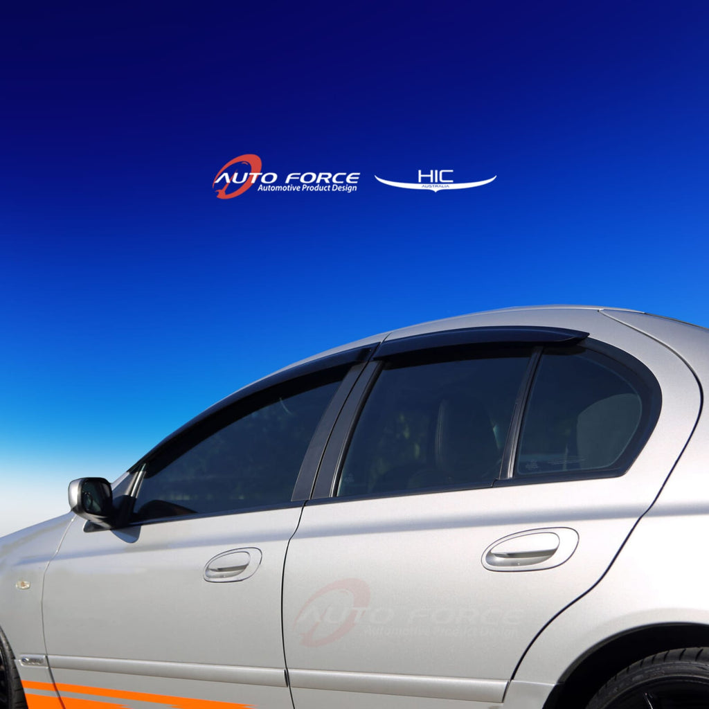 Installed View - Ford Falcon FPV BA BF XR6 XR8 Sedan (2002-2008): Premium Window Visors