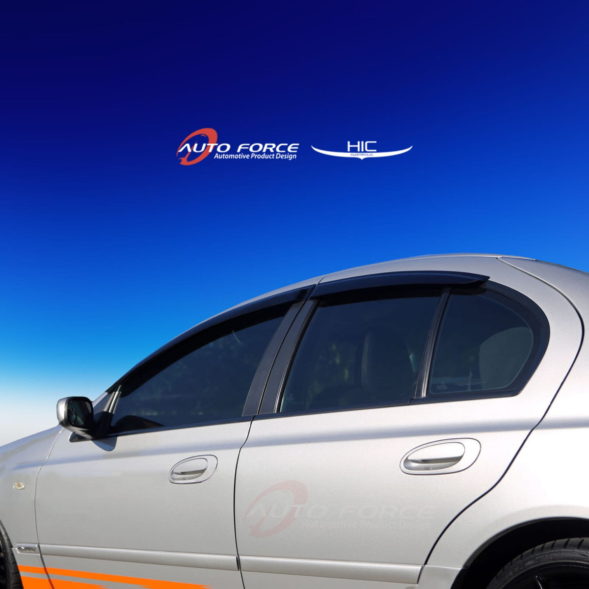 Installed View - Ford Falcon FPV BA BF XR6 XR8 Sedan (2002-2008): Premium Window Visors