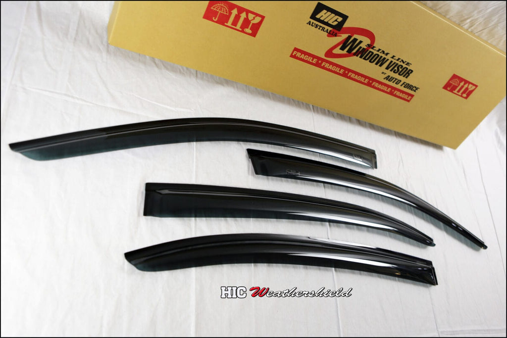 Installed View - Ford Falcon FPV FG FGX Sedan (2008-2016): Premium Window Visors