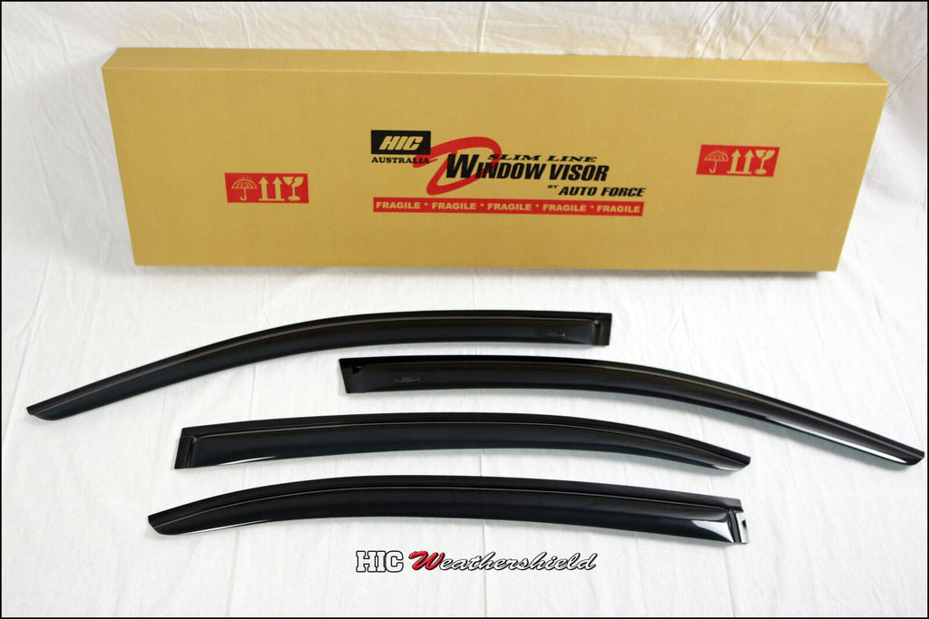 Installed View - Ford Falcon FPV FG FGX Sedan (2008-2016): Premium Window Visors