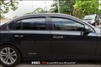 Installed View - Ford Falcon FPV FG FGX Sedan (2008-2016): Premium Window Visors