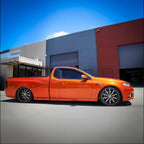 Installed View - Ford Falcon FPV FG Ute (2008-2016): Premium Window Visors