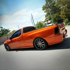 Installed View - Ford Falcon FPV FG Ute (2008-2016): Premium Window Visors