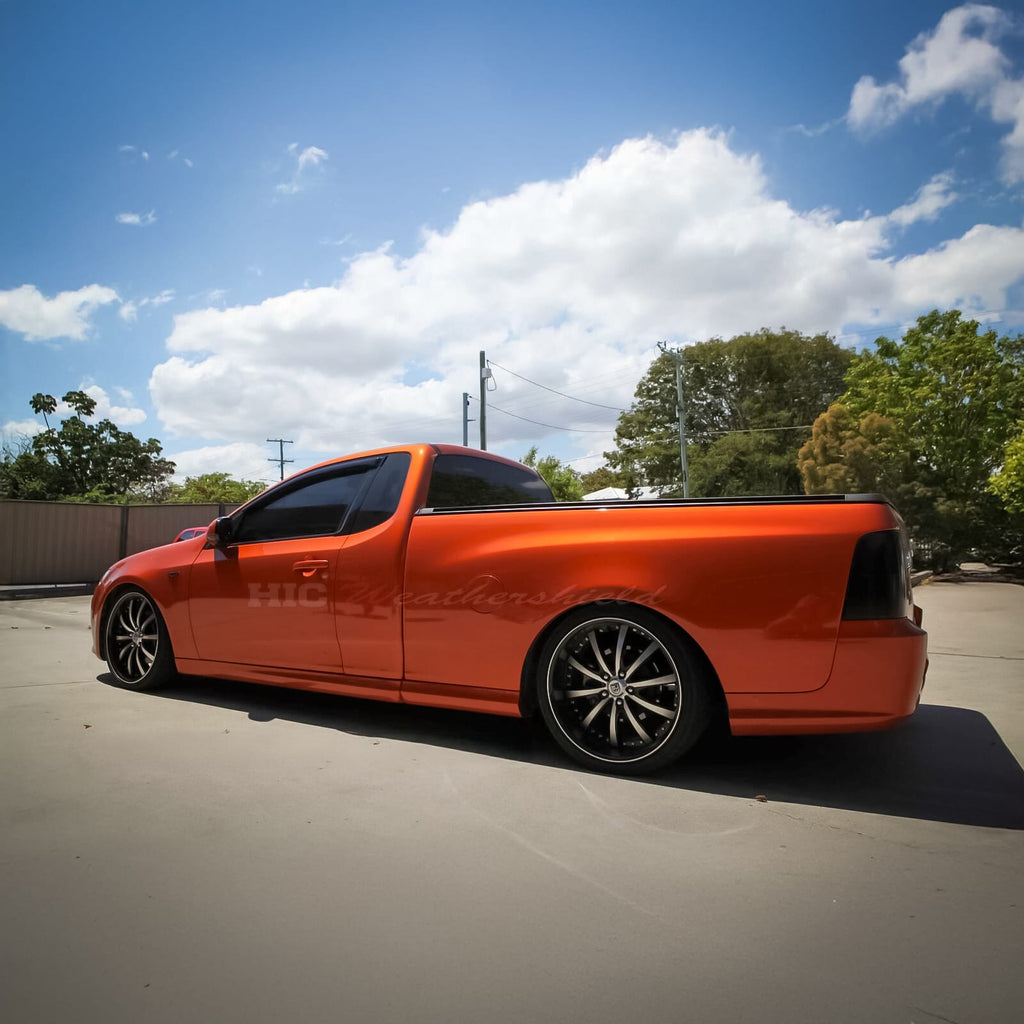 Installed View - Ford Falcon FPV FG Ute (2008-2016): Premium Window Visors