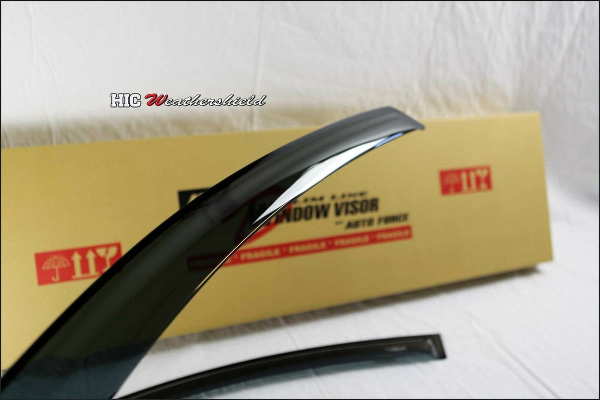 Installed View - Ford Focus LR Hatch & Sedan (2002-2005): Premium Window Visors