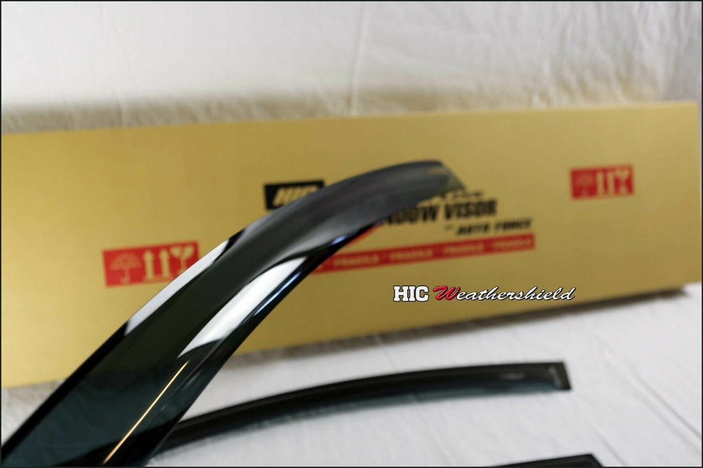 Installed View - Ford Focus LR Hatch & Sedan (2002-2005): Premium Window Visors