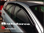 Installed View - Ford Focus LR Hatch & Sedan (2002-2005): Premium Window Visors
