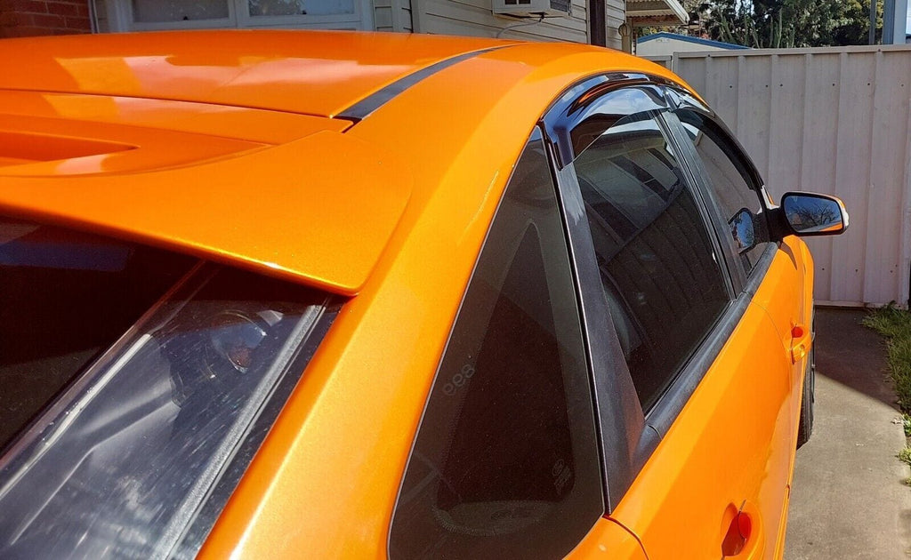 Installed View - Ford Focus LS LT LV (2005-2011): Premium Window Visors