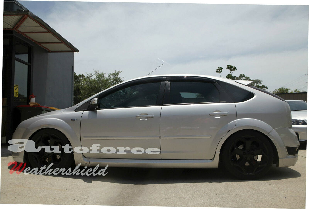 Installed View - Ford Focus LS LT LV (2005-2011): Premium Window Visors