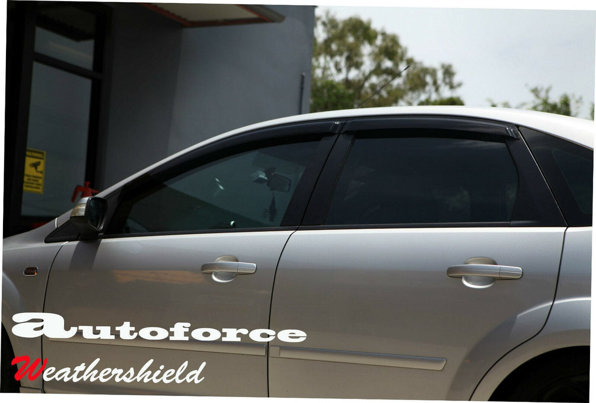 Installed View - Ford Focus LS LT LV (2005-2011): Premium Window Visors