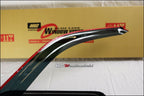 Installed View - Ford Ranger PJ PK Dual Cab (2006-2011): Premium Window Visors