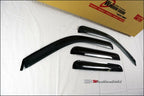 Installed View - Ford Ranger PJ PK Dual Cab (2006-2011): Premium Window Visors