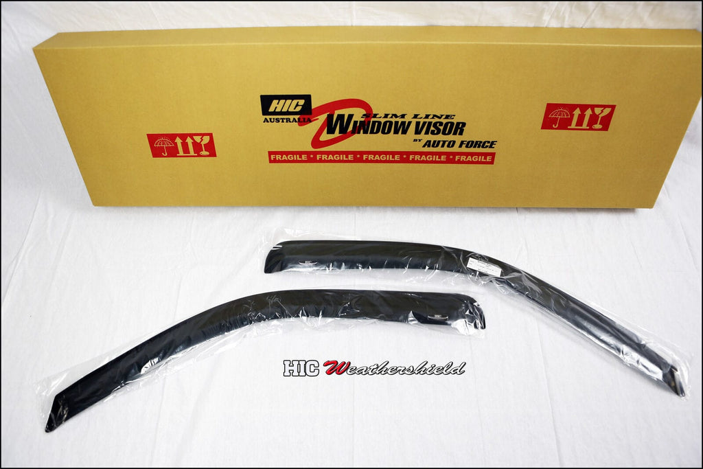 Installed View - Ford Ranger PJ PK Single Cab (2006-2009): Premium Window Visors