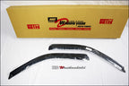 Installed View - Ford Ranger PJ PK Single Cab (2006-2009): Premium Window Visors
