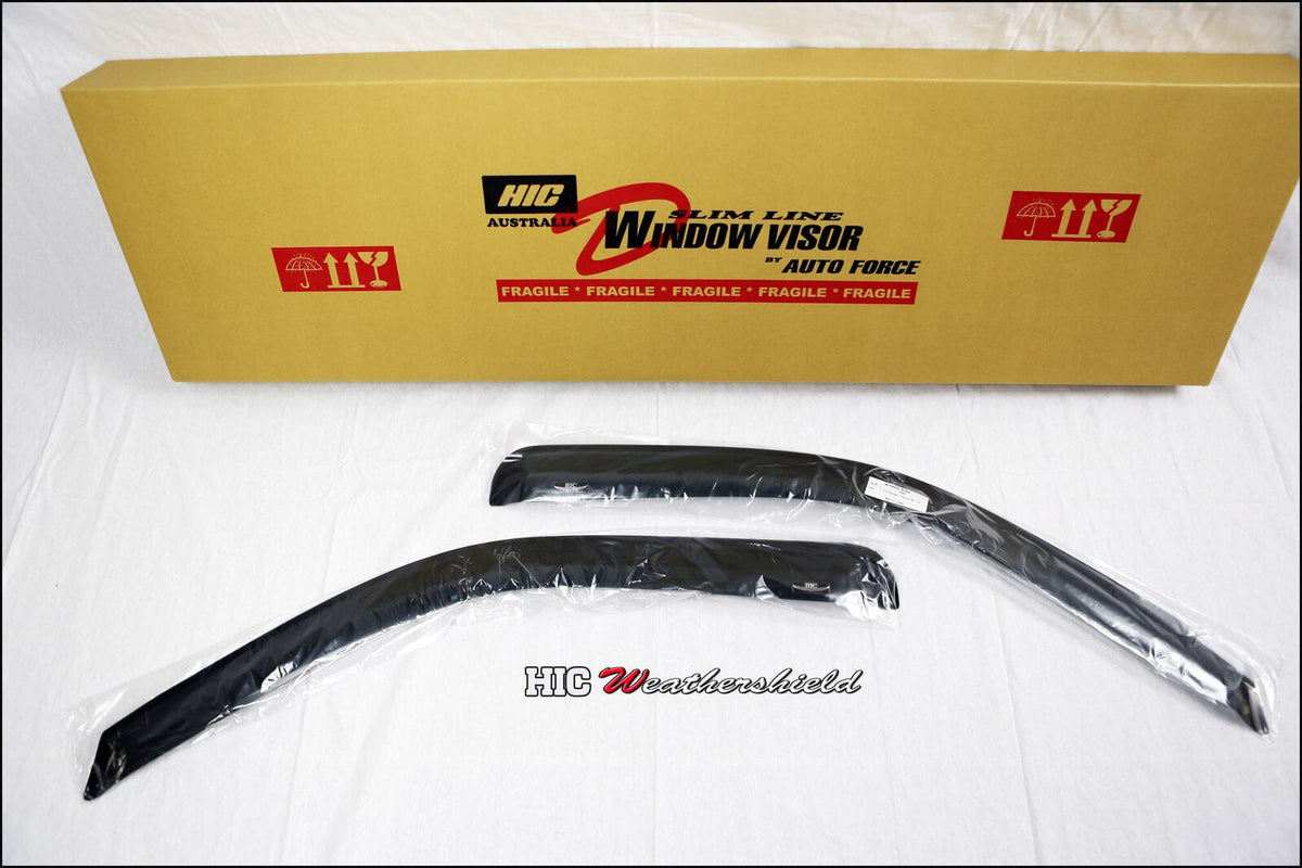 Installed View - Ford Ranger PJ PK Single Cab (2006-2009): Premium Window Visors