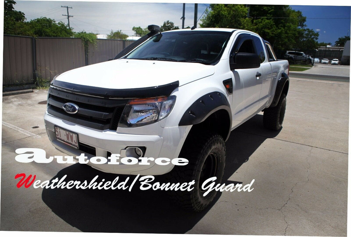 Installed View - Ford Ranger PX (2010-2015): Bonnet Protector Guard