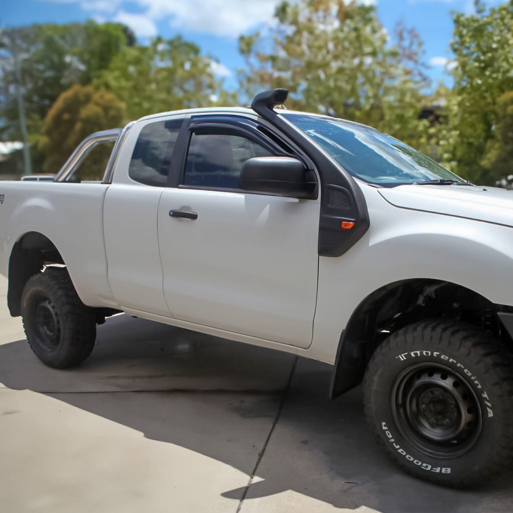 Installed View - Ford Ranger PX (2011-2021): Front Window Visors