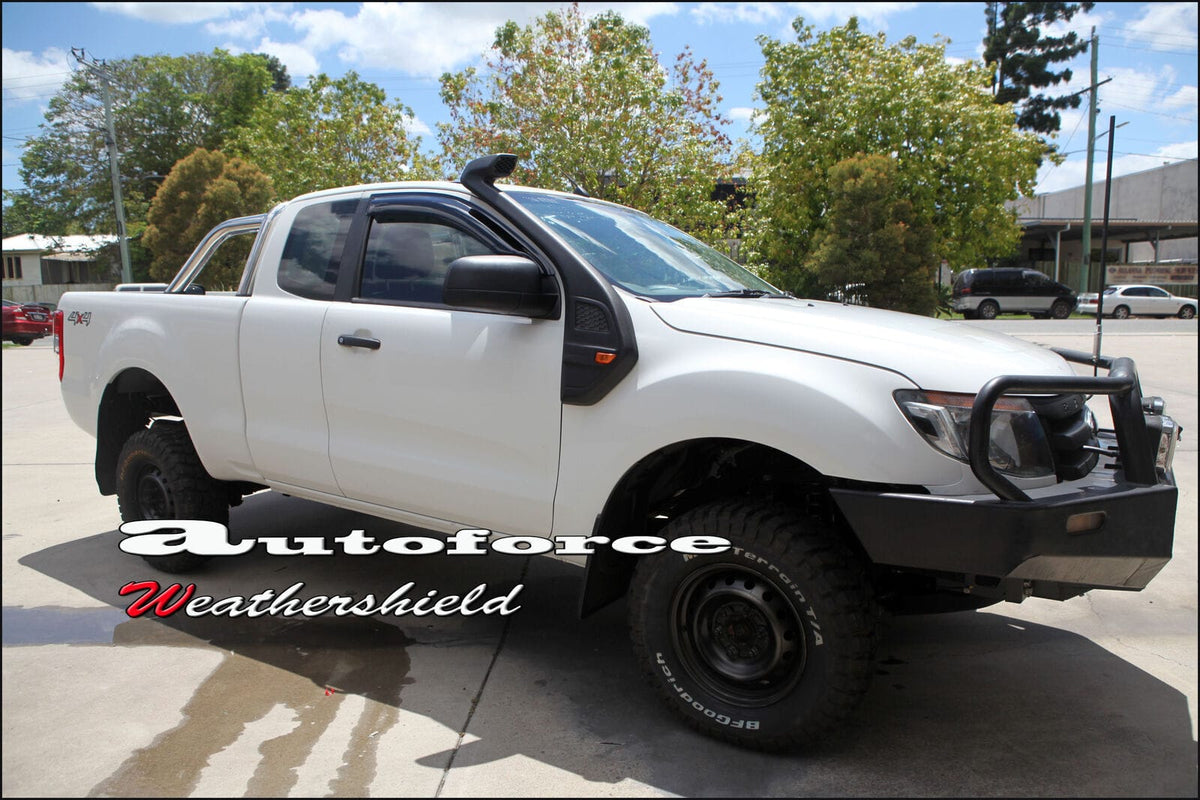 Installed View - Ford Ranger PX (2011-2021): Front Window Visors