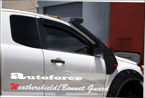 Installed View - Ford Ranger PX (2011-2021): Front Window Visors