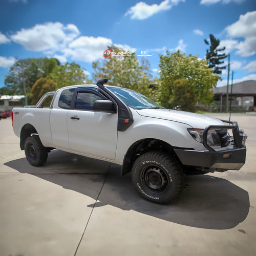 Installed View - Ford Ranger PX (2011-2021): Front Window Visors
