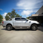 Installed View - Ford Ranger PX (2012-2022): Premium Window Visors