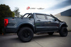 Installed View - Ford Ranger PX (2012-2022): Premium Window Visors