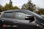 Installed View - Ford Ranger PX (2012-2022): Premium Window Visors