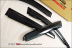 Installed View - Ford Ranger PX (2012-2022): Premium Window Visors