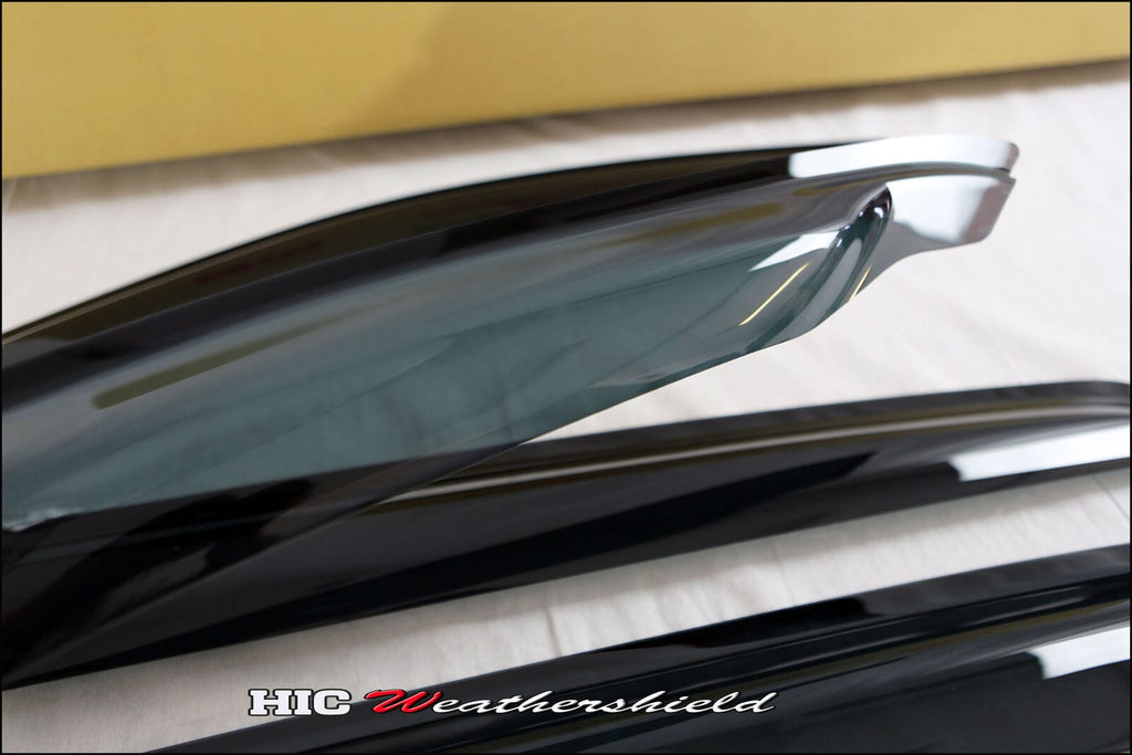 Installed View - Ford Ranger PX (2012-2022): Premium Window Visors