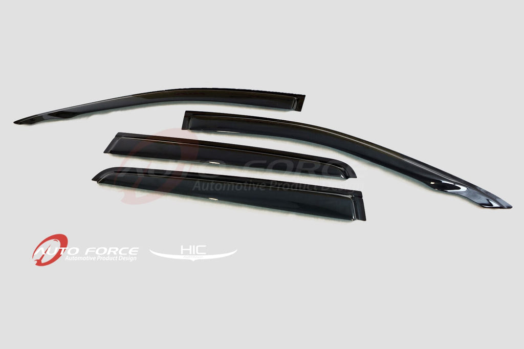 Installed View - Ford Ranger PX (2012-2022): Premium Window Visors